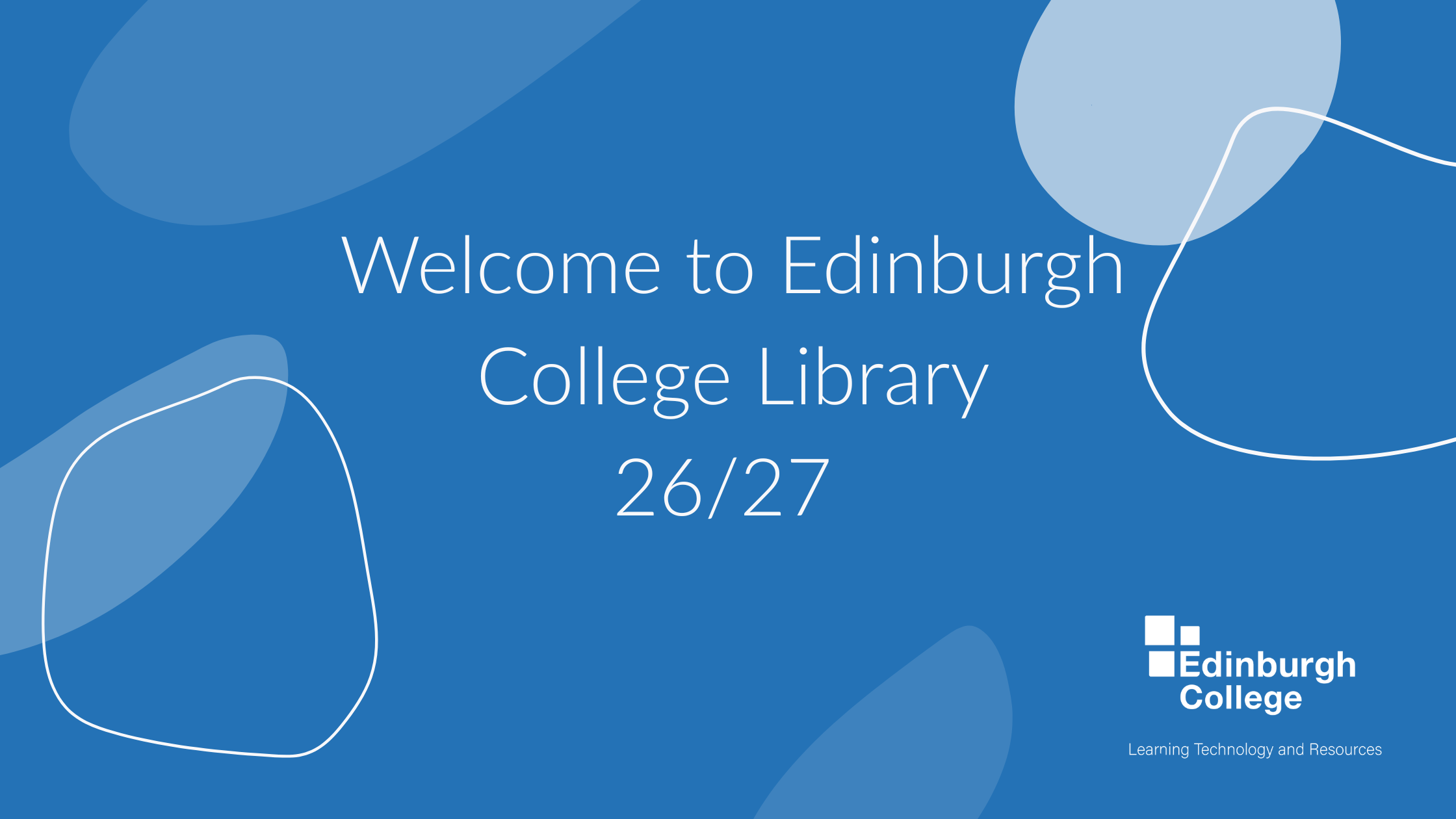 Welcome to Edinburgh College Library 26/27