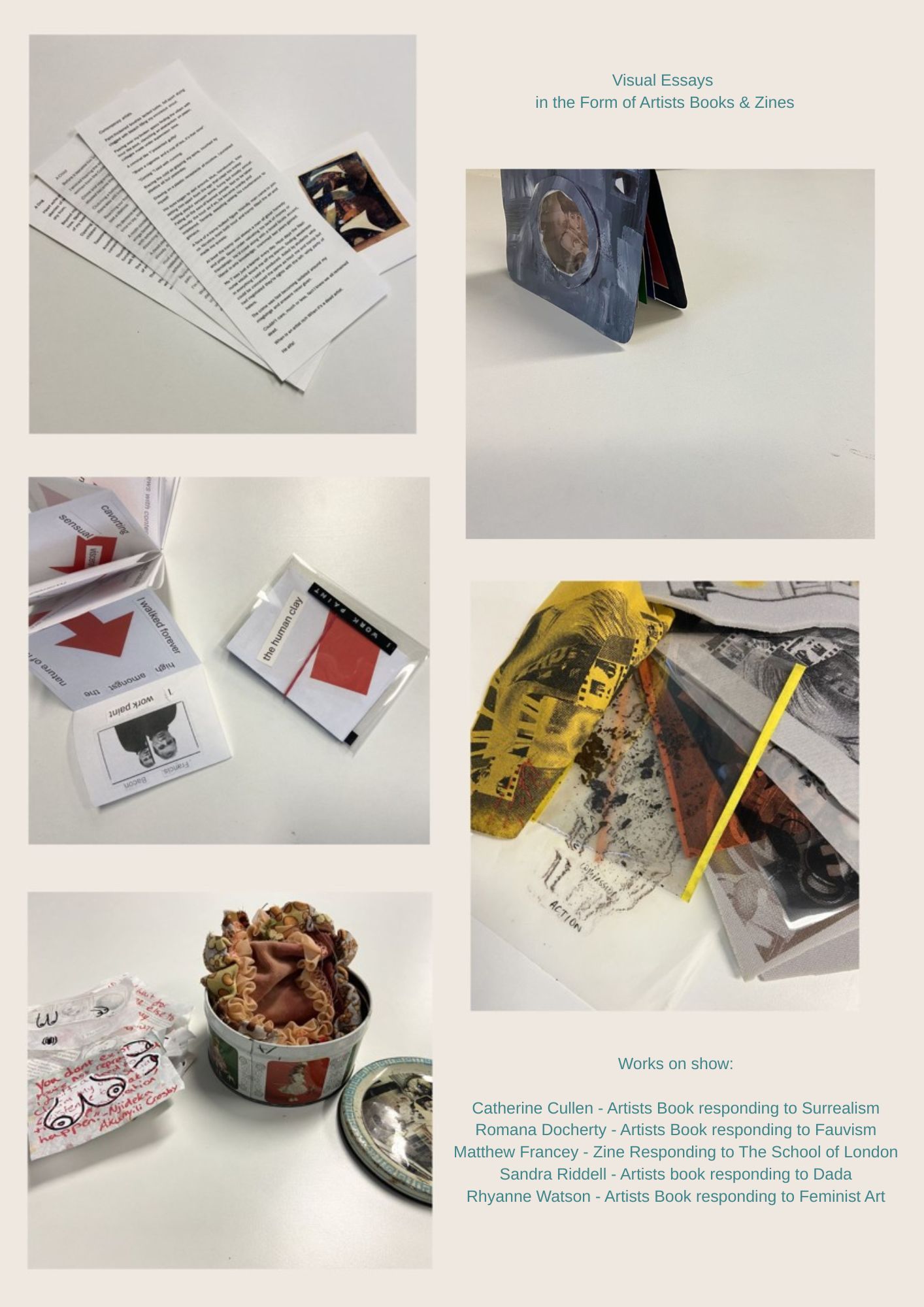 On display – Visual Essays in the Form of Artists Books